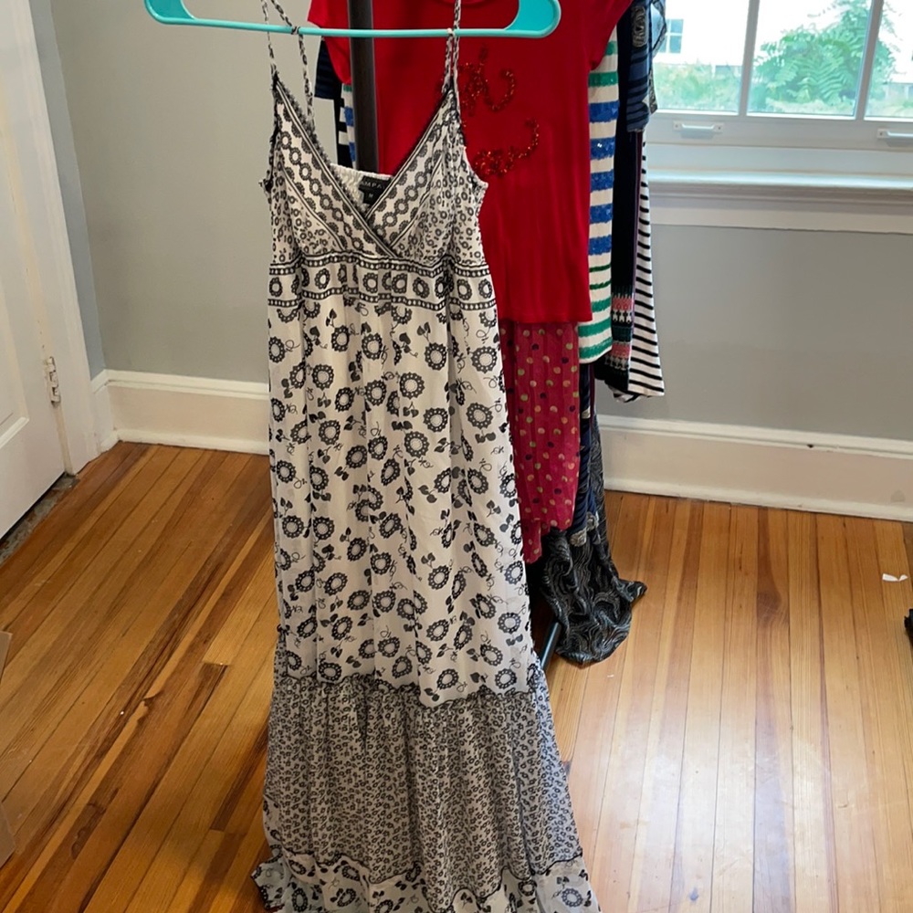 Rampage spaghetti-strap maxi boho dress. Size M